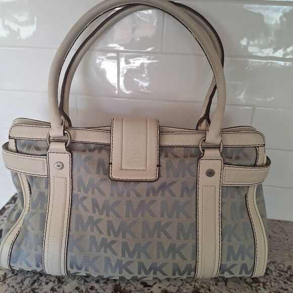 Michael Kors monogram‎ canvas leather large tote bag - Picture 2 of 16